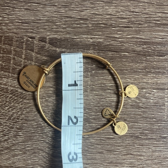 EUC Alex and Ani Energy Monogram Letter "M" Initial Bracelet Charm Bangle - Picture 6 of 6